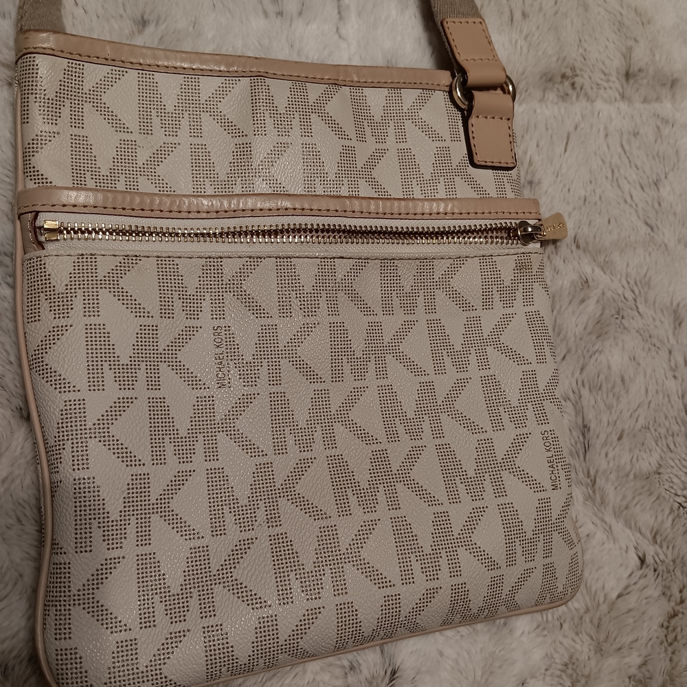 Michael Kors Tan Logo Crossbody Bag